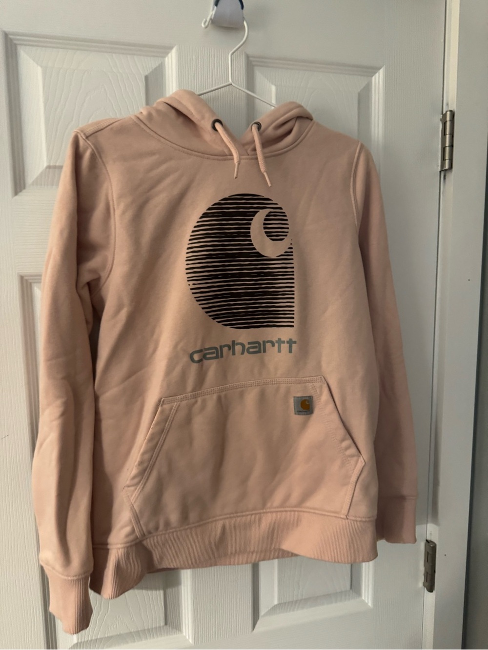 Carhartt Relaxed Fit dusty pink Hoodie with Logo